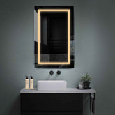 Specchio LED Verticale | Controllo tramite interruttore a muro | Luce bianca calda - Reyze Serie Salono Modello 1